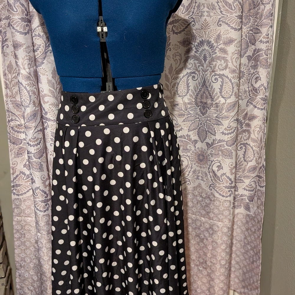 Polka Dot Black Skirt